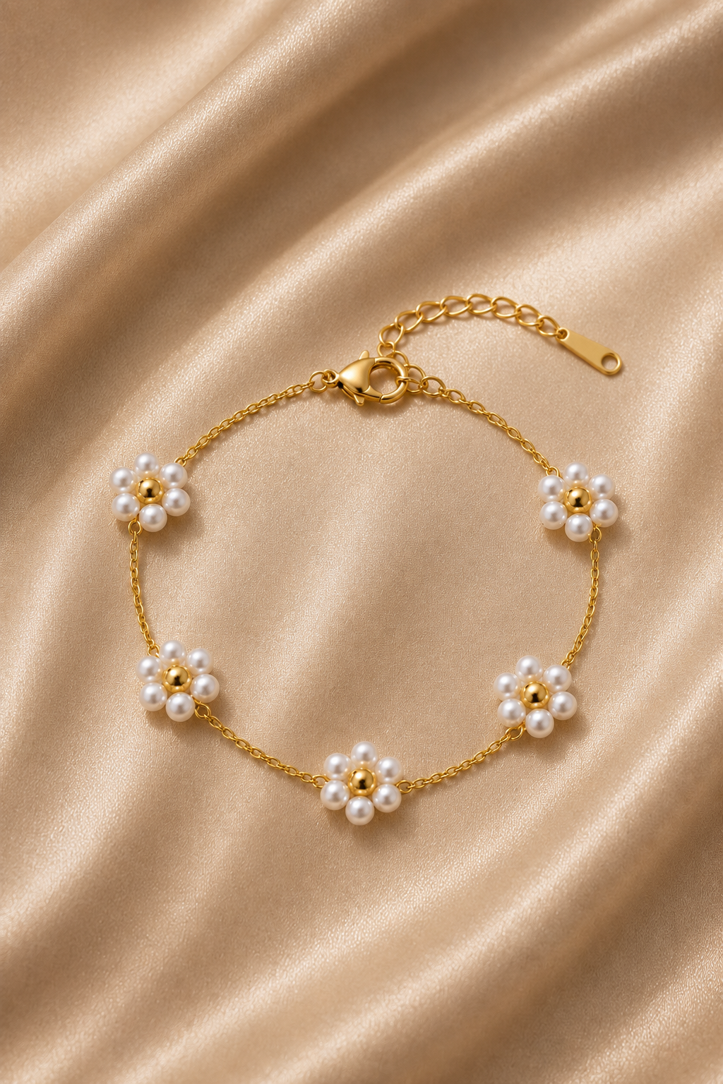 Bracelets fleurs de perles