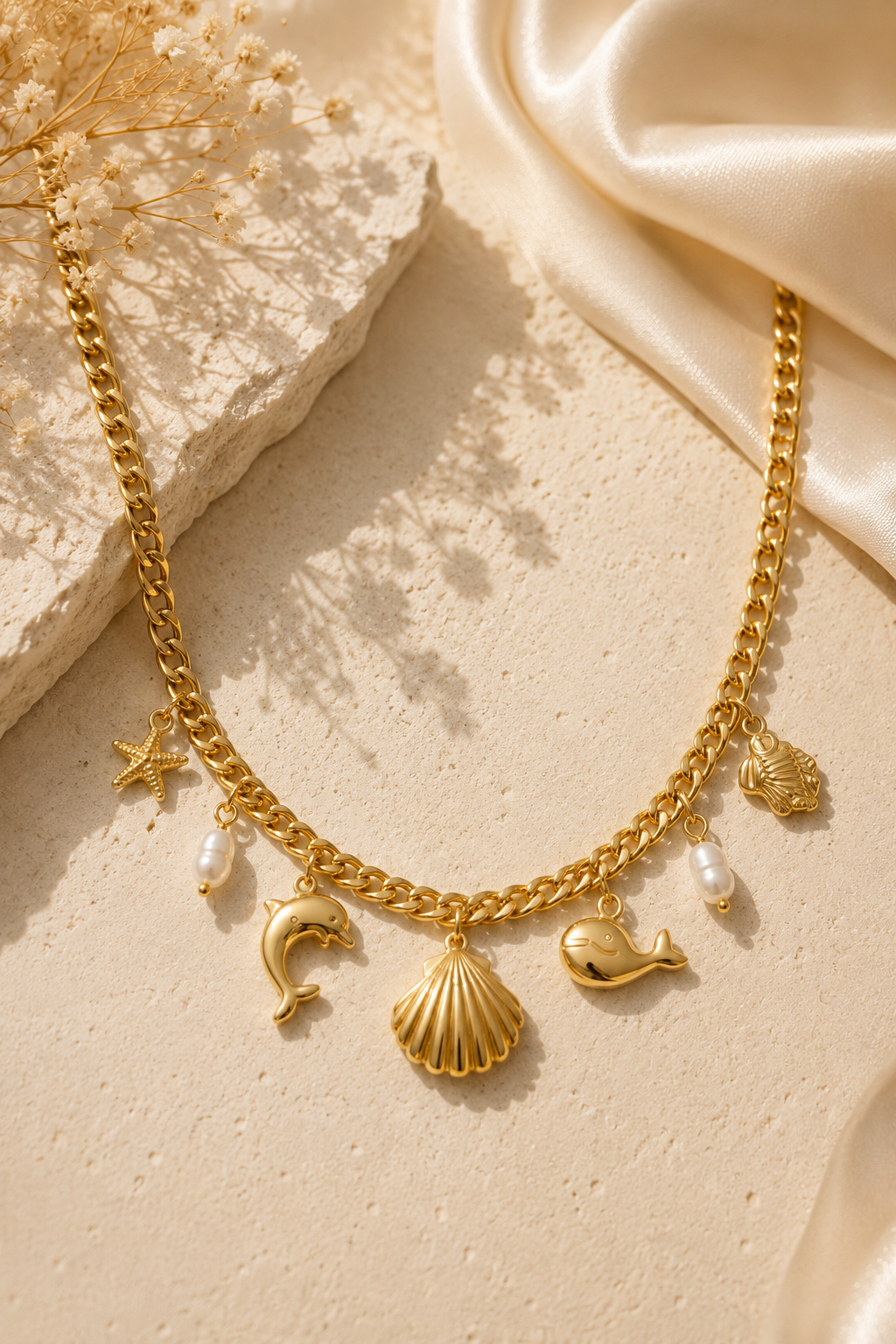 Collier breloque océan 2