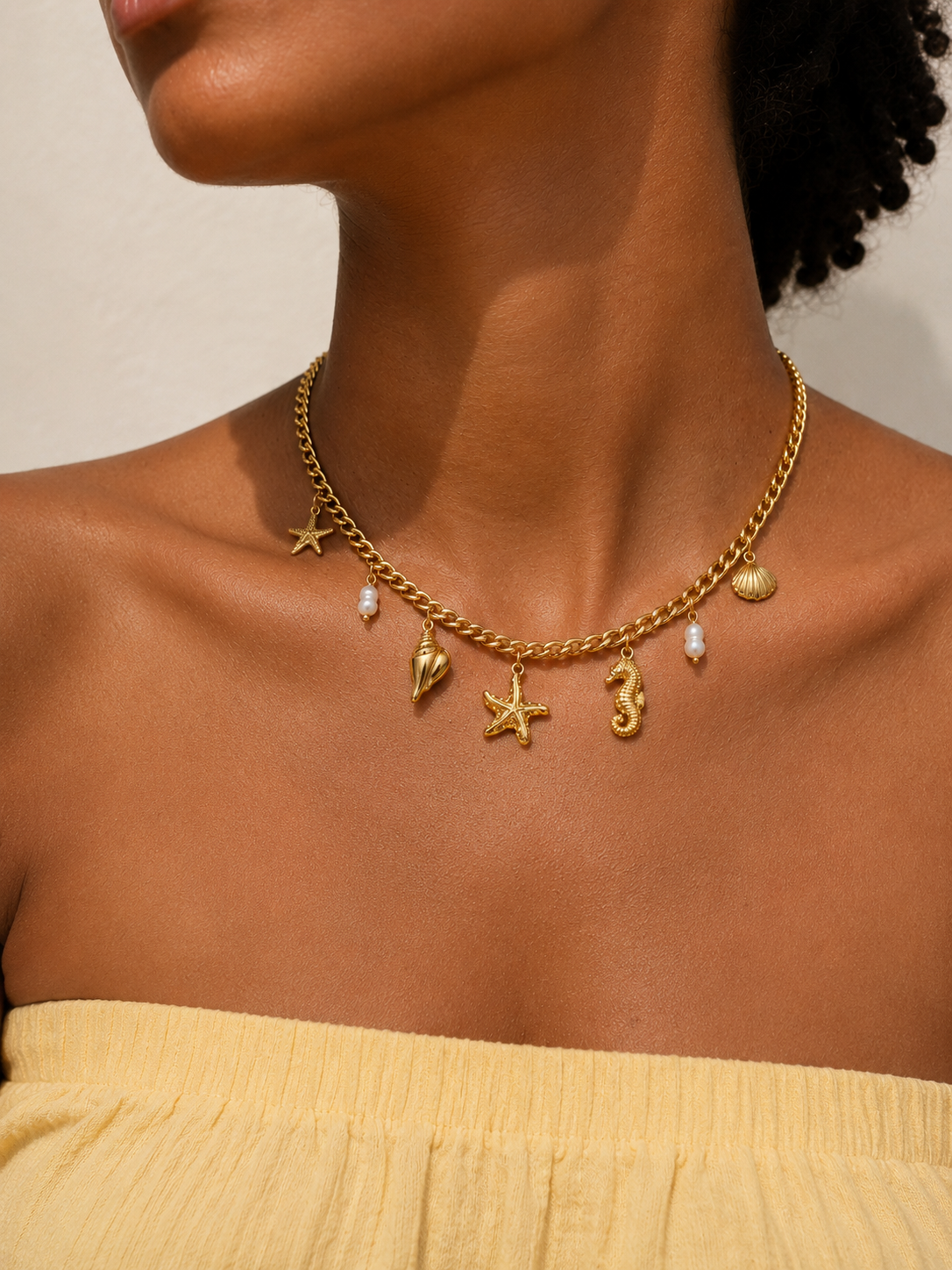 Collier breloque océan 1