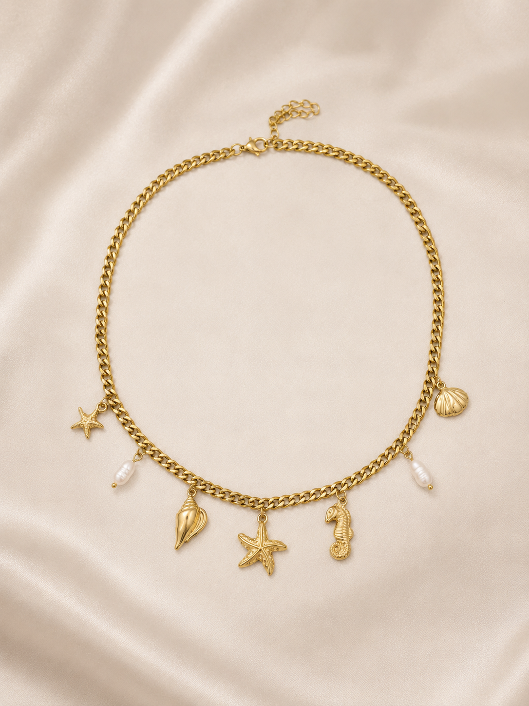 Collier breloque océan 1
